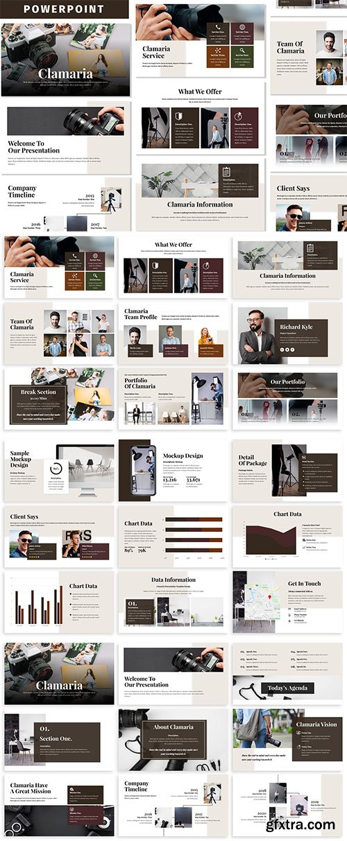 Clamaria - Business Powerpoint Template Clamaria - Business Powerpoint Template