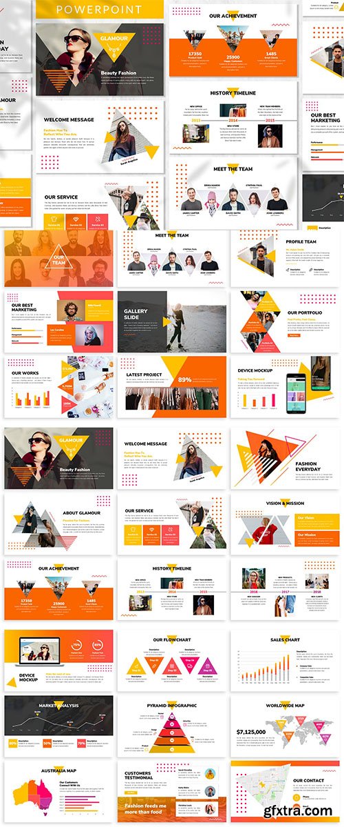 Glamour - Fashion Powerpoint Template Glamour - Fashion Powerpoint Template