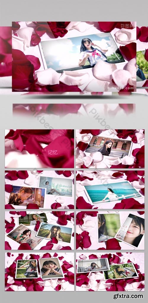 PikBest - Romantic couple love wedding photo Brochure Brochure display AE template - 1026571
