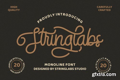 CM - StringLabs - Monoline Retro Font 4698593 CM - StringLabs - Monoline Retro Font 4698593