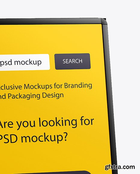 Glossy Metallic Stand Mockup 56542