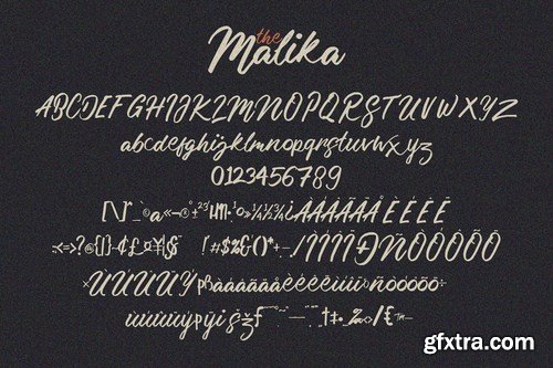 CM - Malika Brush Script Typeface 4649040