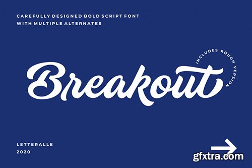 Breakout Script Font