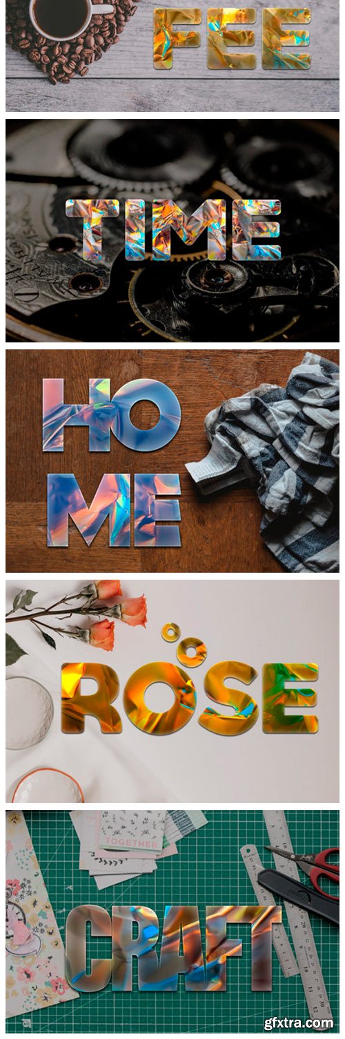 36 Foil Style Text Effect 3707492 36 Foil Style Text Effect 3707492