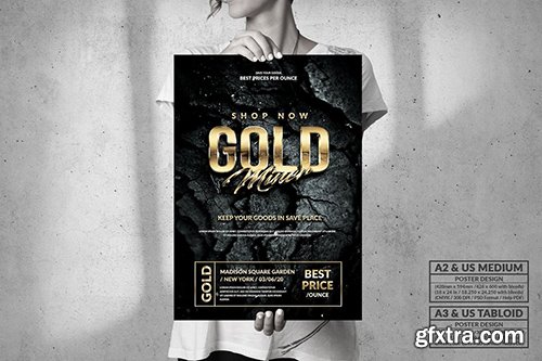 Gold Miner - Big Poster Design