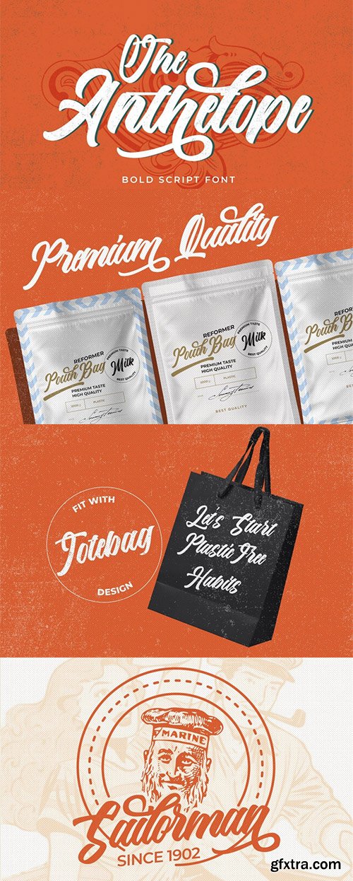 The Anthelope Script Font