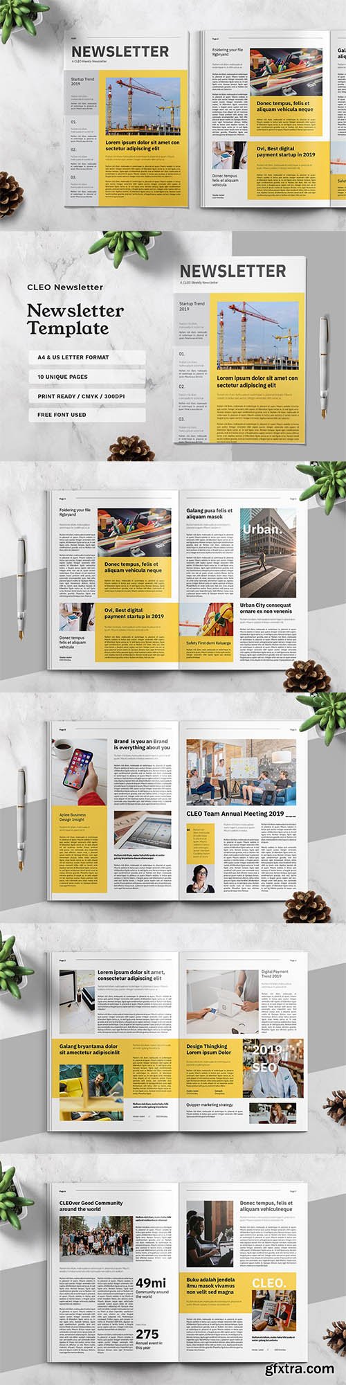 Cleo Business Newsletter Template Cleo Business Newsletter Template