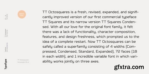 TT Octosquares Font Family