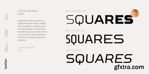 TT Octosquares Font Family