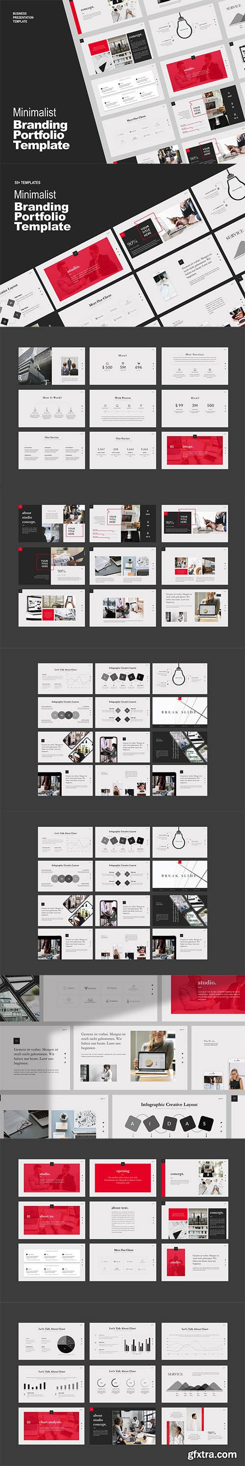 Studio Business Portfolio Powerpoint, Keynote and Google Slide Template