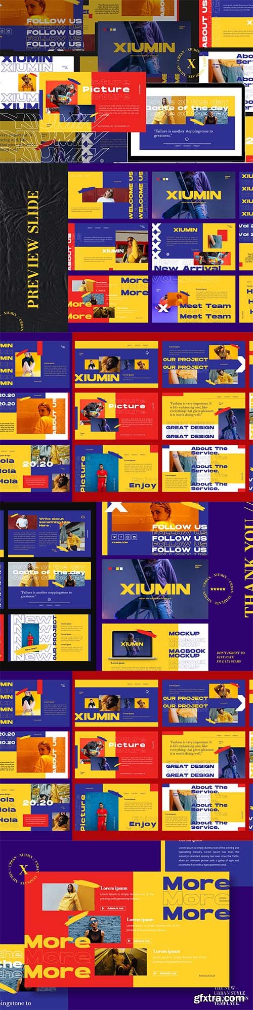 Business Brand Color Powerpoint, Keynote and Google Slide Template