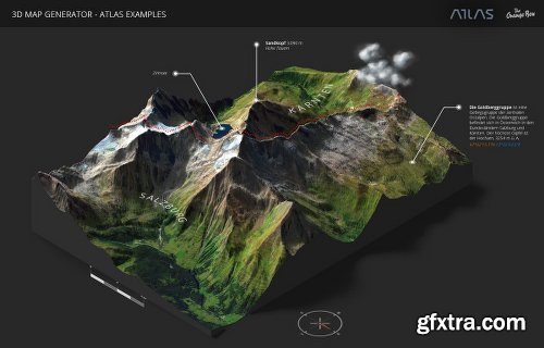 Graphicriver 3D Map Generator - Atlas - From Heightmap To Real 3D Map V1.4 22277498