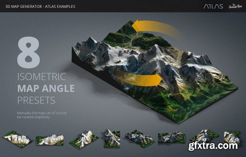 Graphicriver 3D Map Generator - Atlas - From Heightmap To Real 3D Map V1.4 22277498