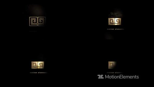 Gold logo motion elements - 11345981