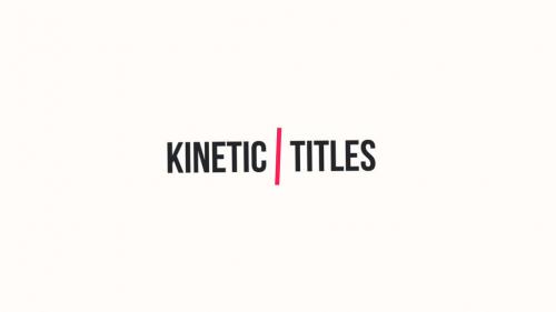 Kinetic Typography Titles - 11753526