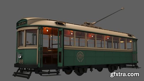 Turbosquid - X-1 class tram No. 466