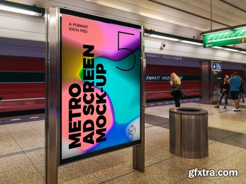 CreativeMarket - Metro Ad Screen Mock-Ups 6 (v.4) 4427541