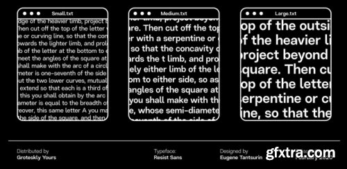 Resist Sans Complete Family