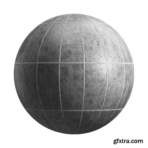 Vertical concrete panels Wall PBR Texture