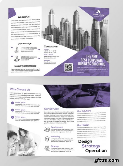 Corporate tri-fold brochure