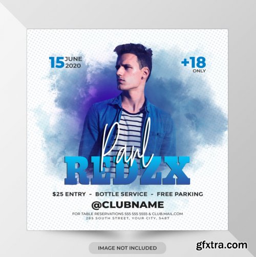 Dj party flyer template