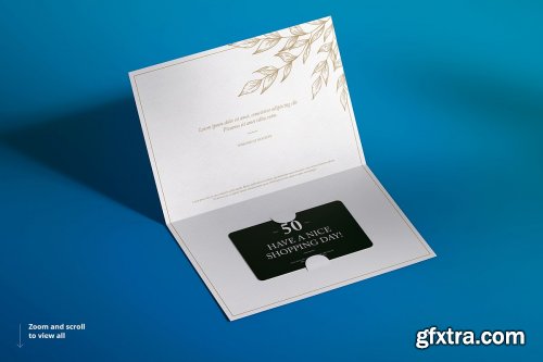 CreativeMarket - Gift Card Mockup Set 4614114