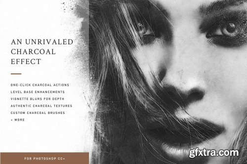 CreativeMarket - OBSIDIAN Charcoal Photoshop Actions 4530907