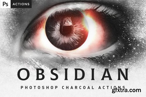 CreativeMarket - OBSIDIAN Charcoal Photoshop Actions 4530907