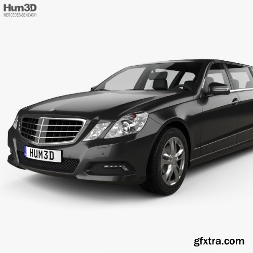 Mercedes Binz E-class Limousine 2009 3D model