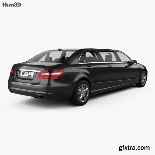 Mercedes Binz E-class Limousine 2009 3D model