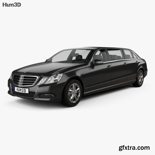 Mercedes Binz E-class Limousine 2009 3D model
