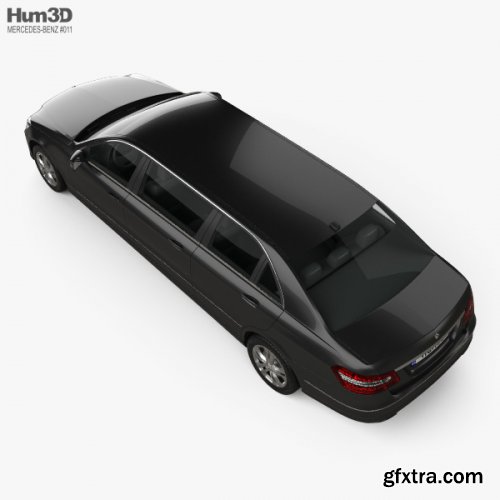Mercedes Binz E-class Limousine 2009 3D model