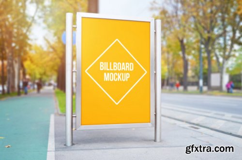 Company sign street mockup