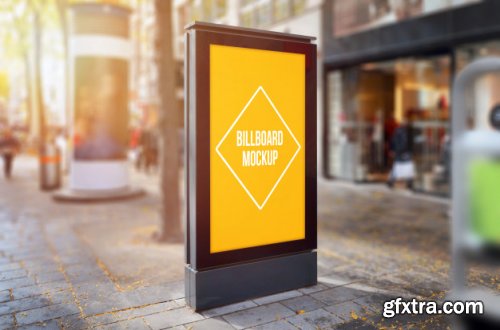 Company sign street mockup