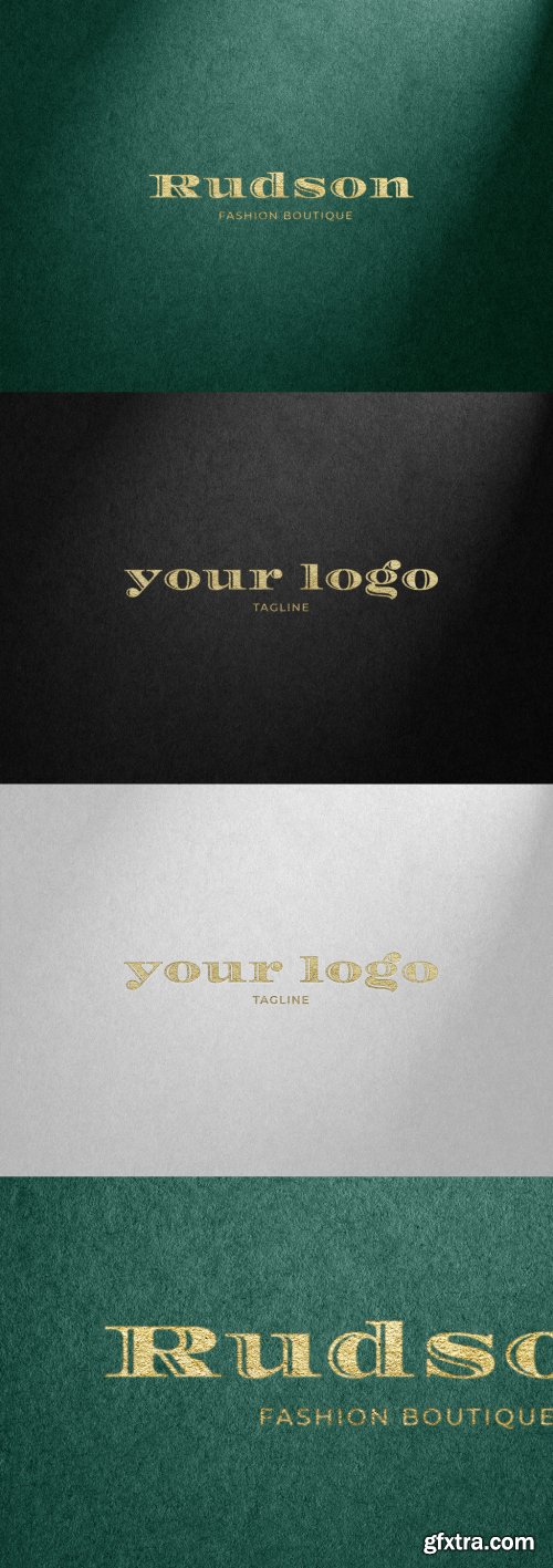 Gold Hot Foil and Fabric Paper Texture Effect 329417460