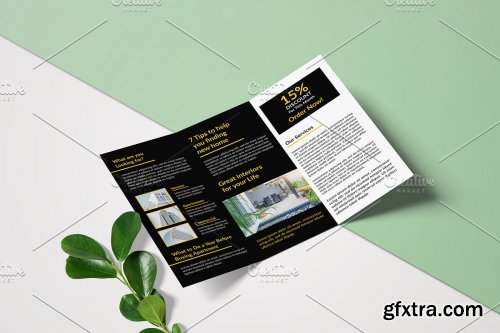 CreativeMarket - Real Estate Trifold Brochure V962 4367117