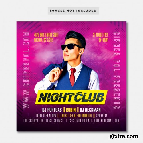 Night club flyer