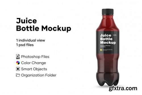 Juice bottle mockup 4