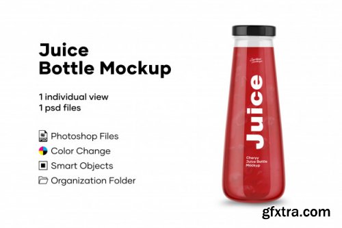 Juice bottle mockup 3
