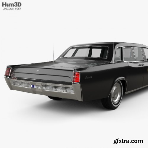 Lincoln Continental US Presidential State Car 1969 3D model