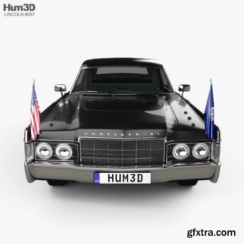 Lincoln Continental US Presidential State Car 1969 3D model
