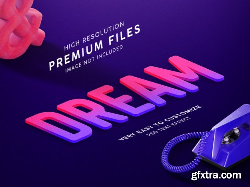 3D Text effect template