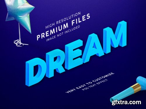 3D Text effect template