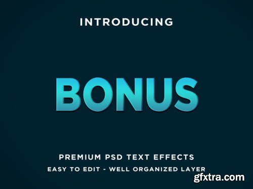 3D Text effect template