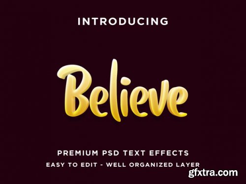 3D Text effect template