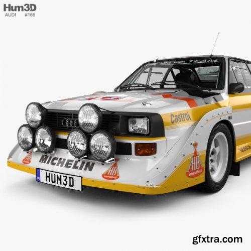 Audi Quattro Sport S1 E2 1985 3D model