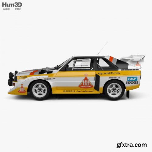 Audi Quattro Sport S1 E2 1985 3D model