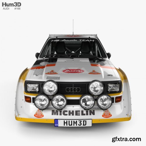 Audi Quattro Sport S1 E2 1985 3D model