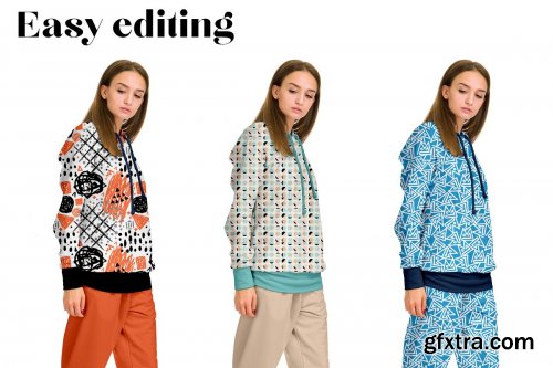 CreativeMarket - Female Sport Suit Mockup Set 4505161