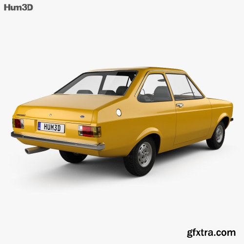Ford Escort (EU) 1975 3D model